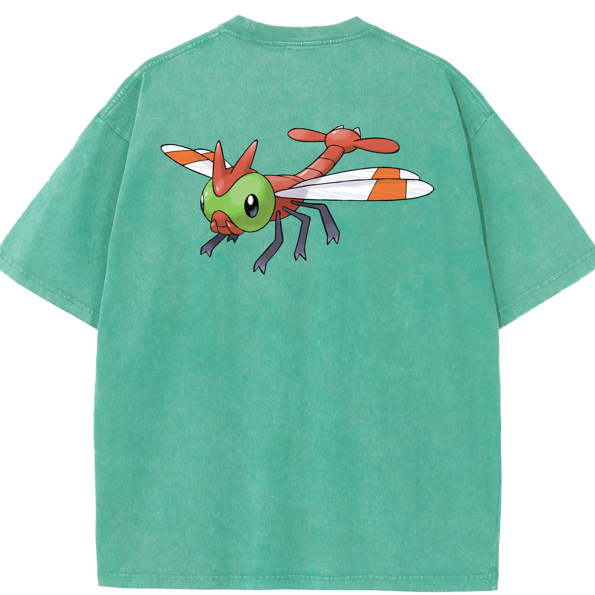 （画像用） ポケットモンスター Pokémon 綿100% ヴィンテージ風 半袖Tシャツ（背面プリント）